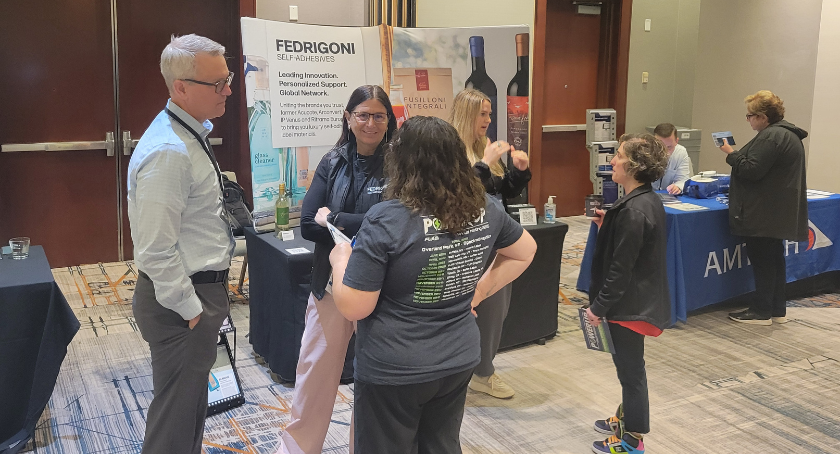 Fedrigoni discussed the newest substrates on the market at the Partner Tabletop.